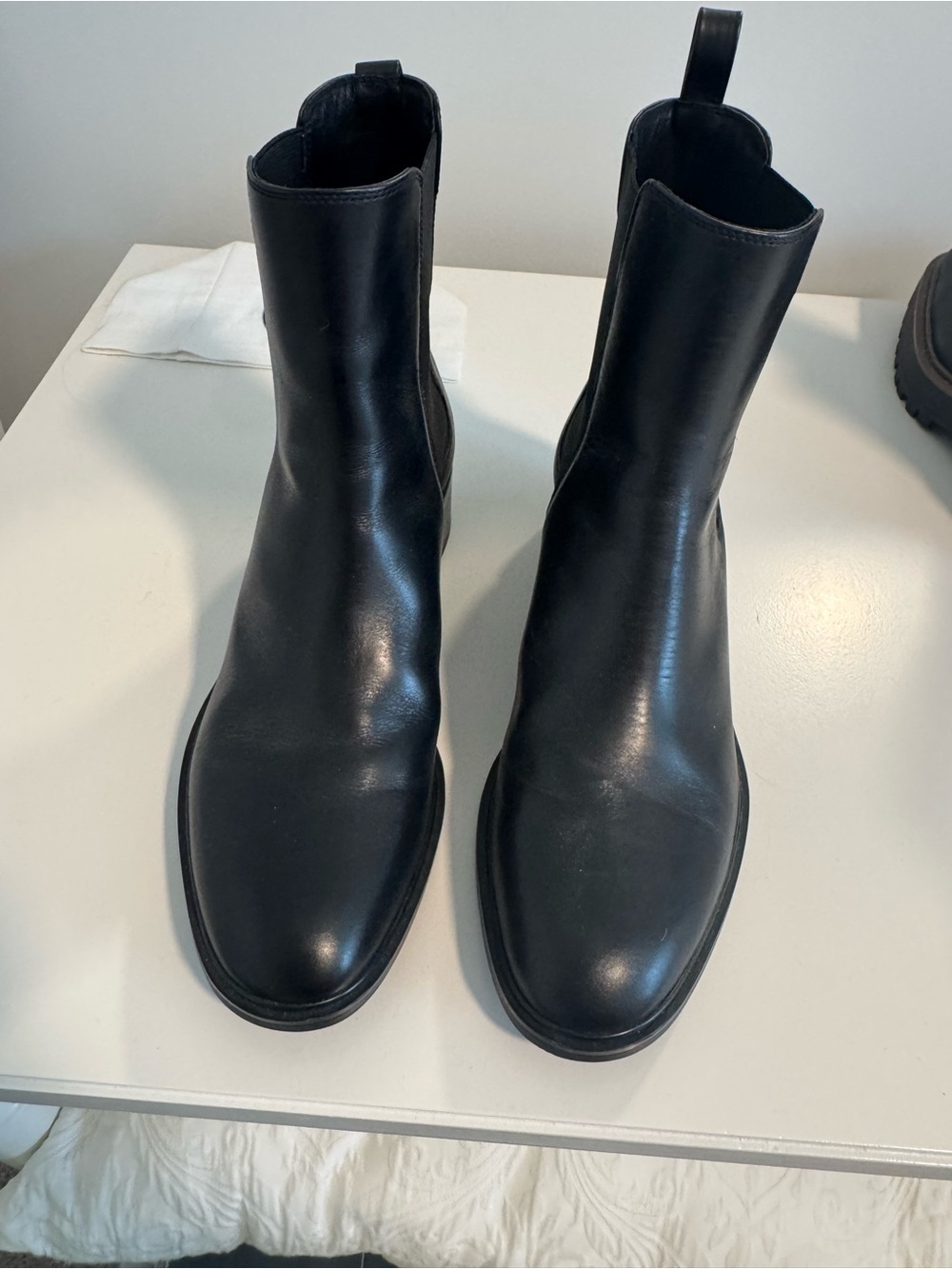 Tony Bianco Black Leather Women's Ankle Booties